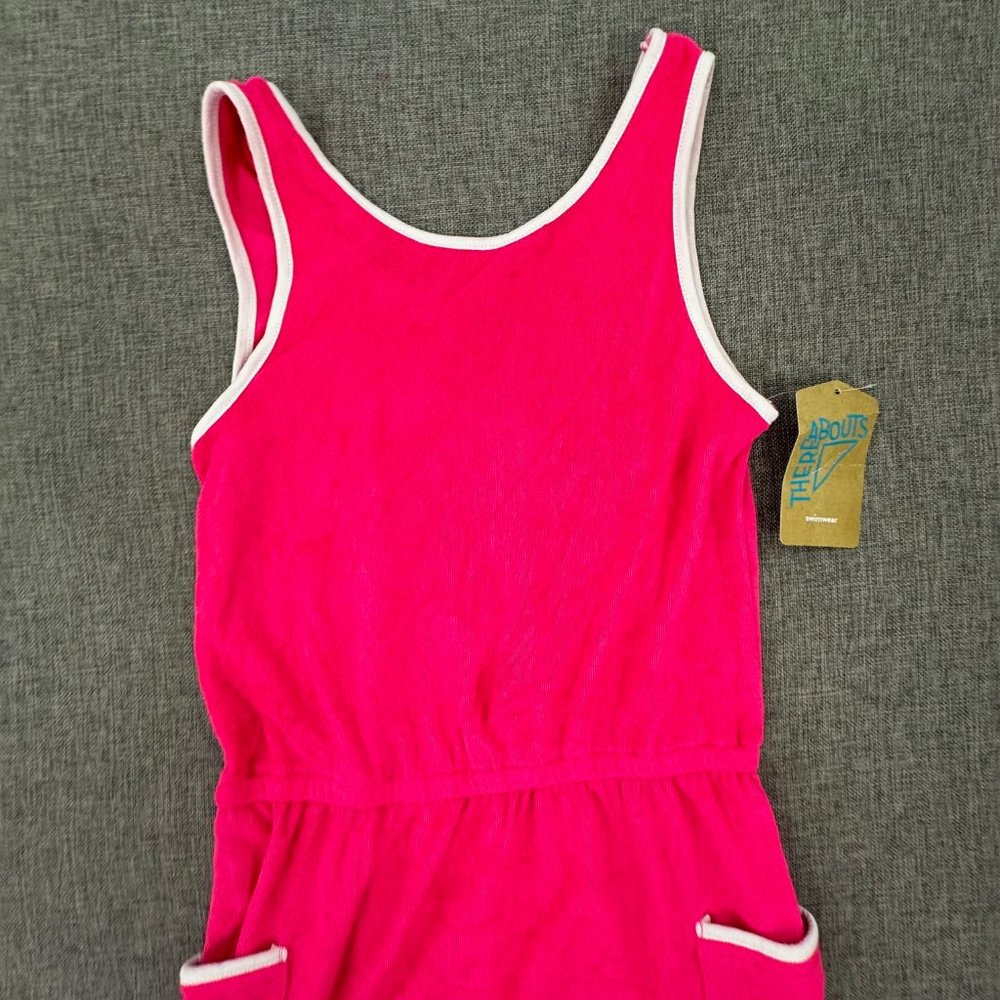 New! Thereabouts‎ Girls Swimsuit Cover Up Small 7/8 Hot Pink MSRP: $40 - Picture 2 of 11